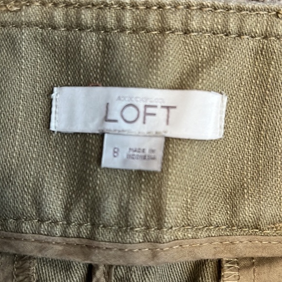 Loft khaki pencil skirt Womens 8 - Picture 3 of 4